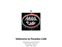 Tablet Screenshot of paradoxorganiccafe.com